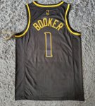 NBA 1 Booker Suns noir Golden Edition Maillot